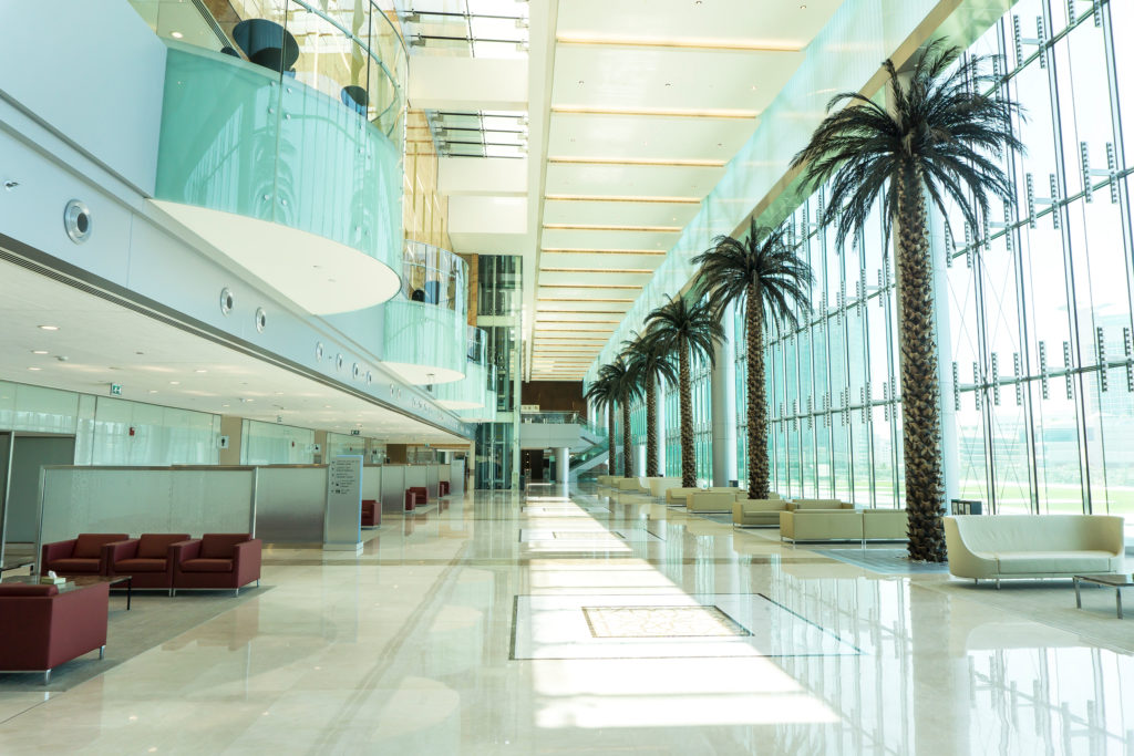 Hôpital Cleveland, Abu Dhabi, architecture thérapeutique