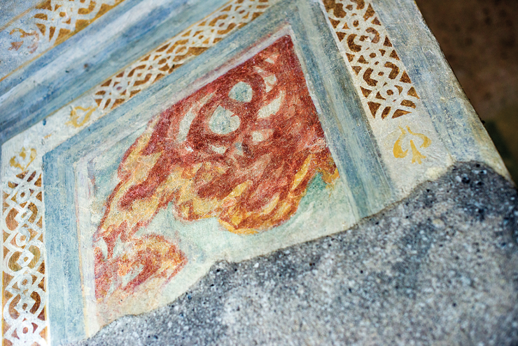 Santa Maria Della Scala Sienna Detail Fresque
